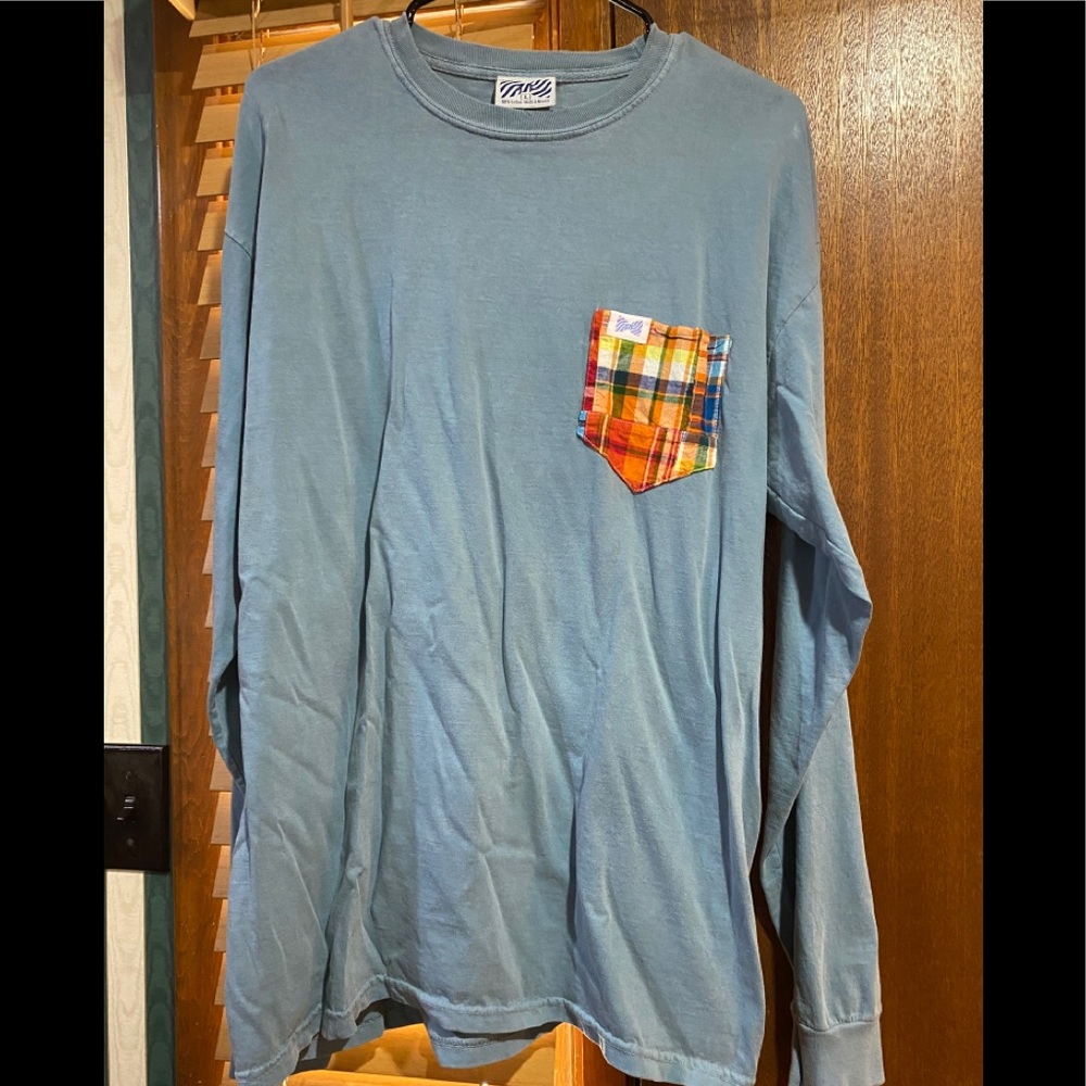 Fraternity collection long sleeve pocket tee - Picture 2 of 2